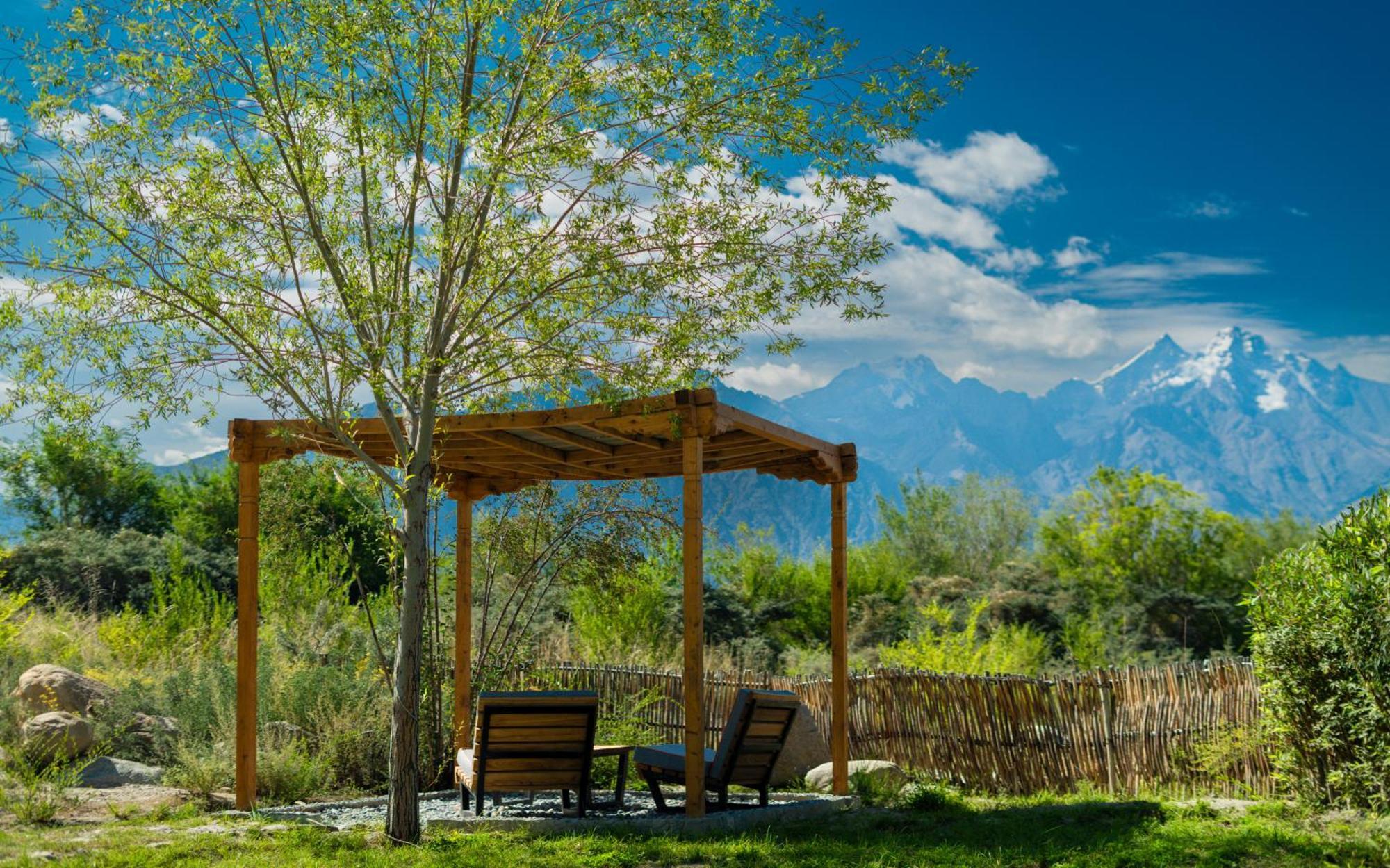 Lchang Nang Retreat-The House Of Trees-Nubra Valley Hotel Sumur Kültér fotó