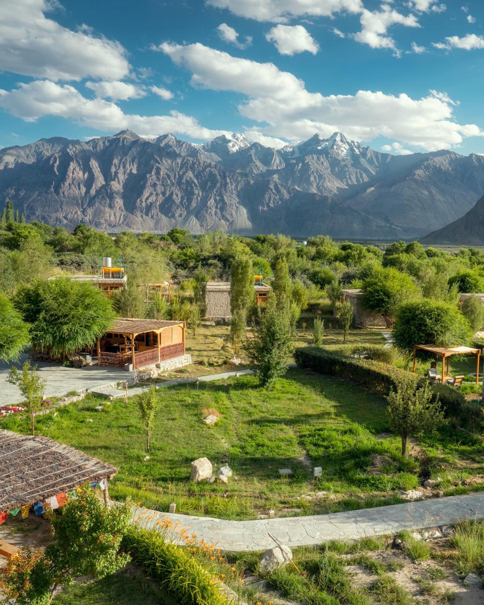 Lchang Nang Retreat-The House Of Trees-Nubra Valley Hotel Sumur Kültér fotó